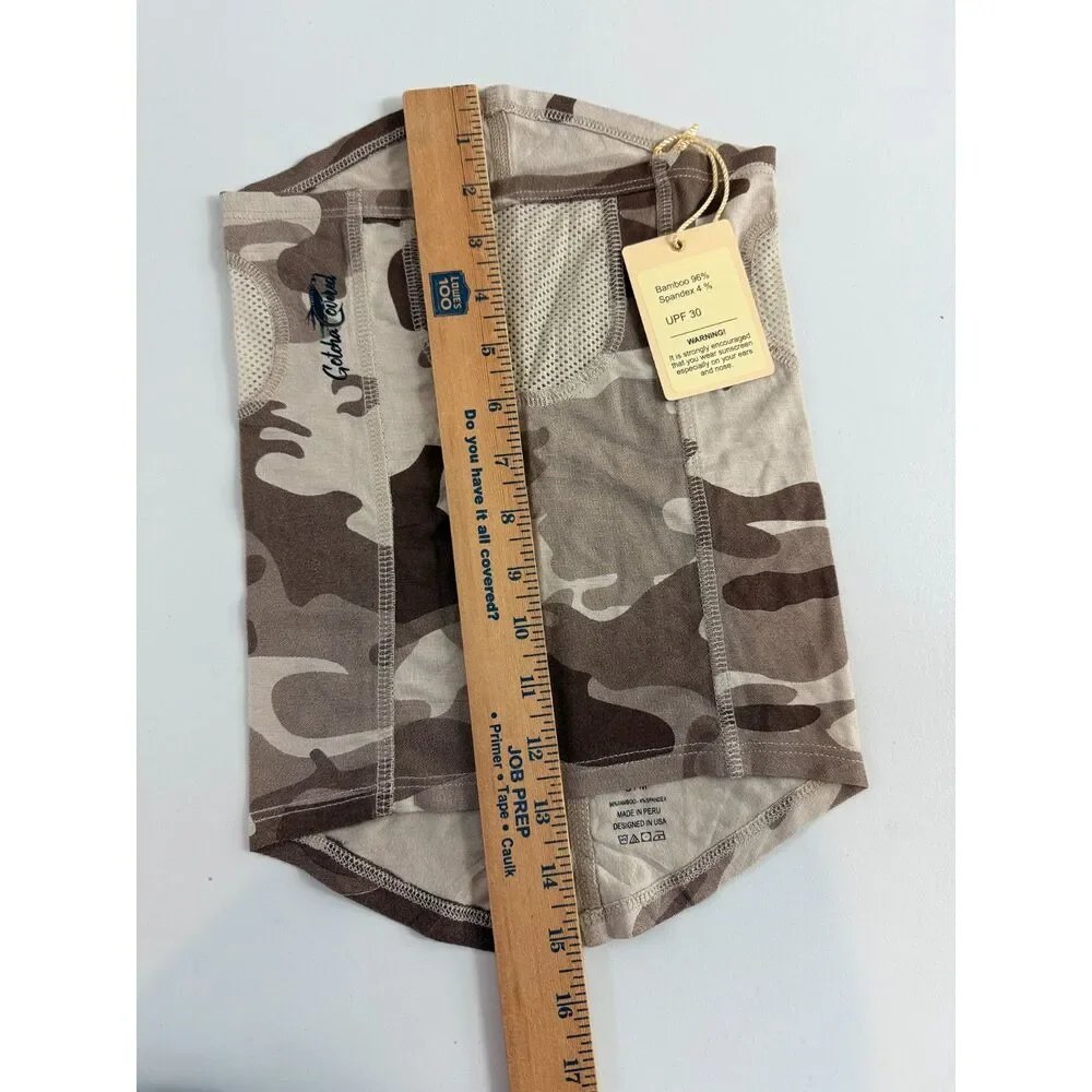 Gotcha Covered Head & Neck Gaiter Tan Camoflauge Hunting Fishing Size S/M